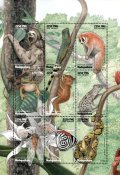 マダガスカル切手　1999年　動物　昆虫　9種
