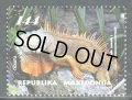 マケドニア切手    2017年　グリーンイグアナ　爬虫類　1種