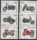ブルガリア切手　1992年　オートバイの歴史　ハーレーダビッドソン　ローリン＆クレメント 6種　