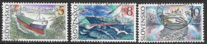 画像1: スロバキア切手 1994年 貨物船　EMS　3種