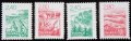 フランス切手　1995年　フランスの地方　オーベルニュ　カマルグ　4種