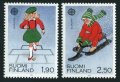 フィンランド切手　1989年　　ヨーロッパ　2種