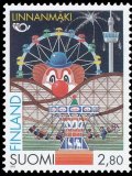 フィンランド切手  1995年　リンナンマキ遊園地　1種