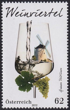 画像1: オーストリア切手 　2012年　オーストリアのワイン産地　1種