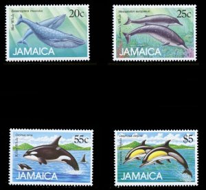 画像1: ジャマイカ切手　1988年　シロナガスクジラ　シャチ　4種