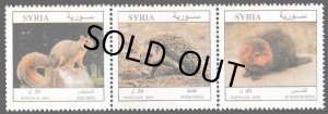 画像1: シリア切手　2010年　動物　エジプト・マングース　3種