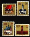 ドイツ切手　1983年　歴史ある市庁舎　4種