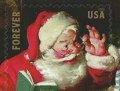 アメリカ切手　2018年　クリスマス　サンタクロース　1種