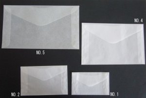 画像2: アメリカ グラシン封筒10　切手用封筒　NO.1〜NO.6