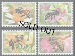画像1: タイ切手　2000年　ハチ　昆虫　4種
