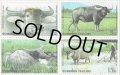 タイ切手　2005年　国際手紙週間　水牛　4種