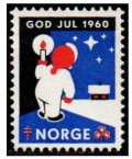 ノルウェー 　1960年　クリスマスシール