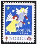 ノルウェー 　1954年　クリスマスシール