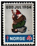 ノルウェー 　1964年　クリスマスシール