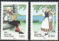 フィンランド切手　1989年 民族衣装　2種