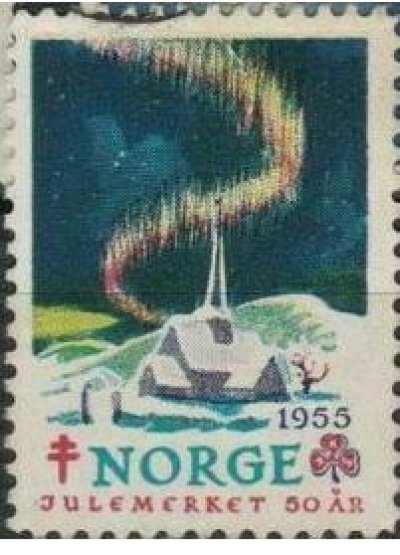 画像1: ノルウェー 　1955年　クリスマスシール