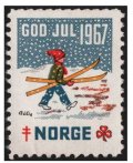 ノルウェー 　1967年　クリスマスシール