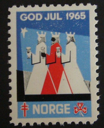 画像1: ノルウェー 　1965年　クリスマスシール