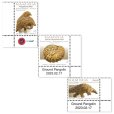 画像2: ナミビア切手　2023年　動物　サバンナセンザンコウ　3種 (2)