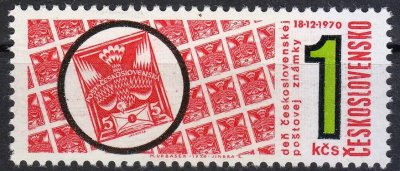 画像1: チェコスロバキア切手　1970年　切手の日　1種