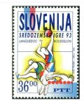 スロベニア切手　1993年　地中海競技大会 93 　 フランス、ラングドック・ルシヨン　スポーツ　1種