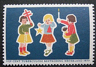 画像1: オランダ1959年クリスマスシール　