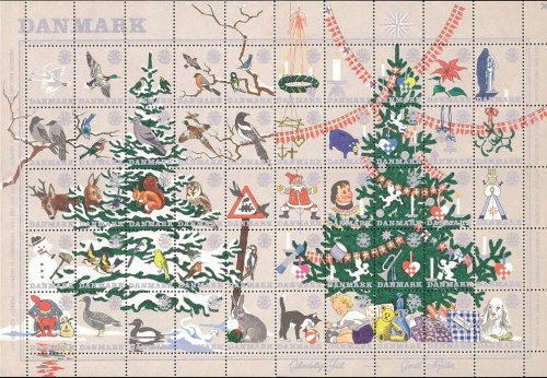他の写真1: デンマーククリスマスシール　1961年　シート