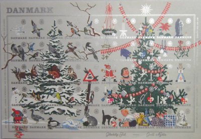画像2: デンマーククリスマスシール　1961年　シート