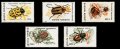 ルーマニア切手　1996年　昆虫　カブトムシ　5種