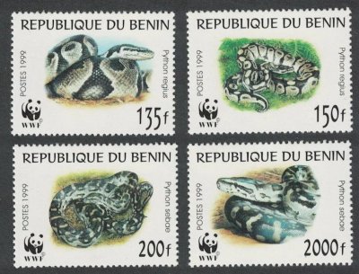 画像1: ベナン切手　1999年　WWF　ボールバイソン　4種