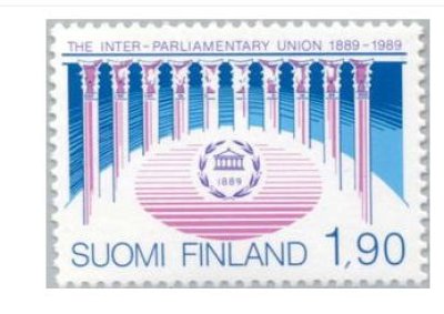 画像1: フィンランド切手　1989年　列国議会同盟100周年　1種