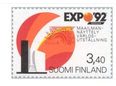 画像1: フィンランド切手　1992年　セビリア万国博覧会　 EXPO '92　1種