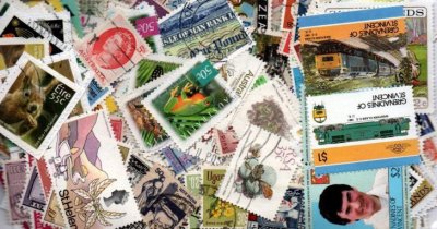 画像1: イギリス帝国切手 セット500