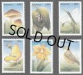 タンザニア切手　2000年　鳥　花　昆虫　キノコ　6種