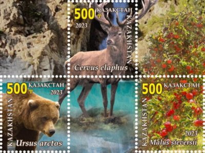 画像1: カザフスタン切手 2023年　ユネスコ世界遺産 　ゾンガル生物圏保護区　3種