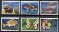 ギリシャ切手 　1981年　蝶 　貝殻  魚 6種