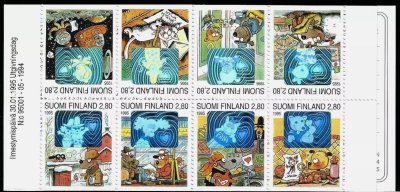 画像1: フィンランド切手 1995年 グリーティング　コミック　ホログラム 切手帳 