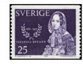 スウェーデン切手 1965年　フレデリカ・ブレーメル　1種