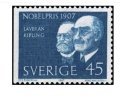 スウェーデン切手 　1967年　1907年のノーベル賞受賞者　1種