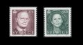 スウェーデン切手 　1995年　カール16世グスタフ国王とシルビア王妃（1995-97年）2種