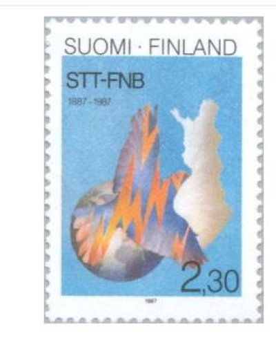 画像1: フィンランド切手　1987年　フィンランド通信社（STT-FNB）創立100周年　1種