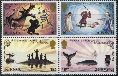 画像1: ジャージー島 切手 1981年　おとぎ話　4種