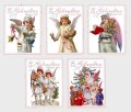 ジブラルタル切手　2005年　クリスマス　天使たち　5種