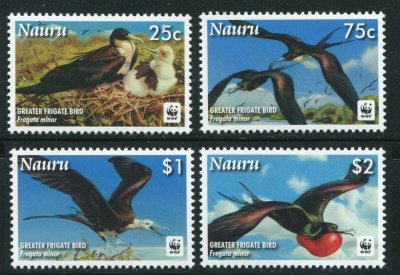 画像1: ナウル切手 2008年　鳥　WWF　4種 