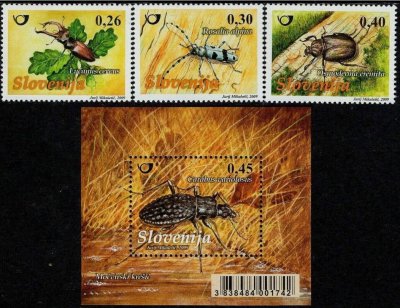 画像1: スロベニア切手　2009年　昆虫　4種
