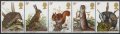 イギリス切手　1977年　イギリスの野生動物　5種