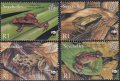セーシェル切手 2003年 WWF セーシェルカエル 4種