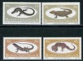 ボプタツワナ切手　1984年　トカゲ　爬虫類　4種