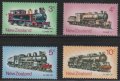 ニュージーランド切手　1973年　鉄道　機関車　4種