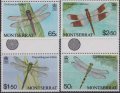 モントセラト切手　1983年　昆虫　トンボ　4種　　